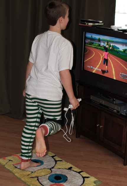 Playing EZ Sports Active on Wii