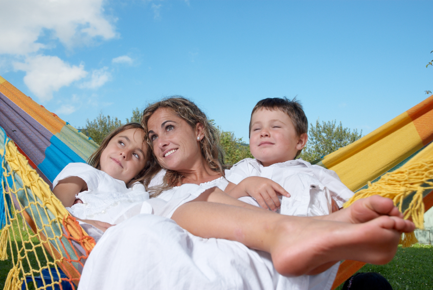 Mother and family