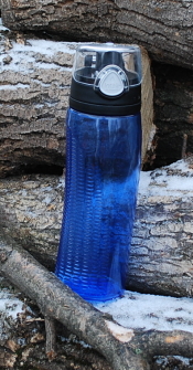 thermos blue water bottle