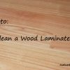 Clean Wood Laminate Floors Naturally