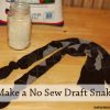 How to Make a No Sew Draft Snake