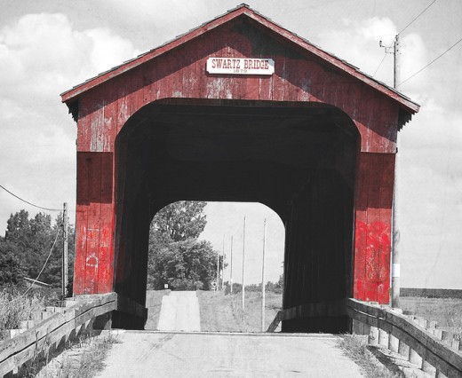 covered bridge on Ohio