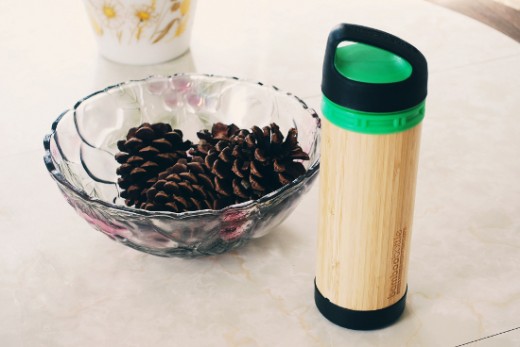 Hey Dewy Hydrate: Bamboo Water Bottle