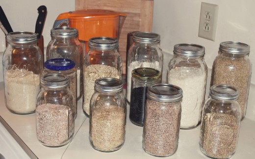 food storage in ball jars