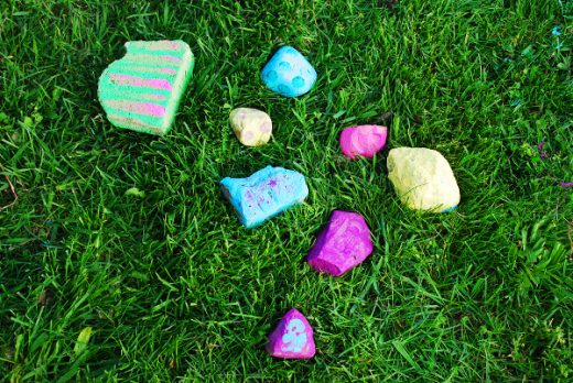 Painting Rocks and Sticks – TV Free Activity