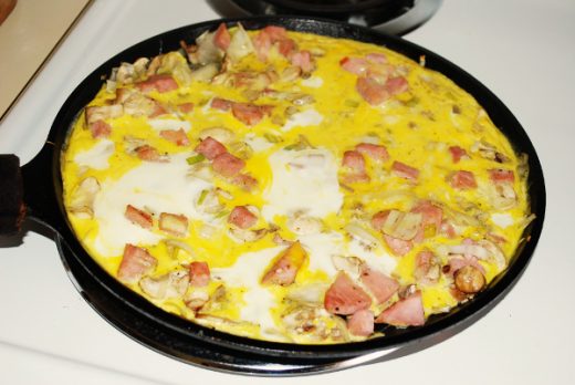 ham-mushroom-frittata