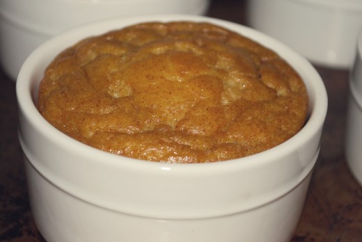 Pumpkin Souffle in Ramekin