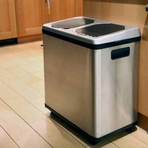 stainless recycle bin