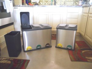 triple bin recycling can