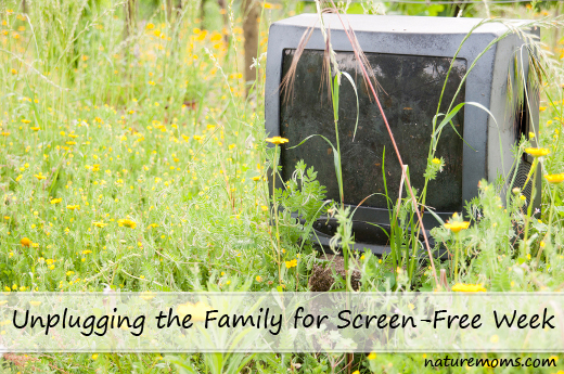 unplugging for screen free week