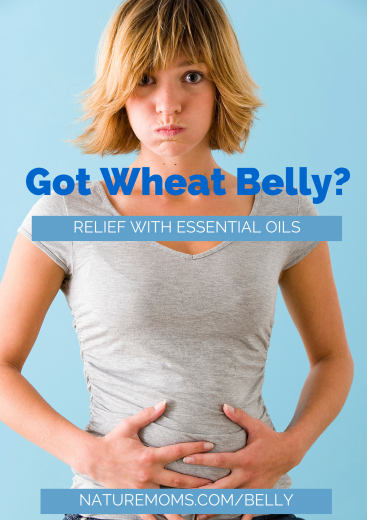 relief for wheat belly and bloating with essential oils