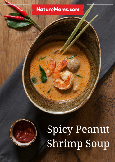 spicy peanut shrimp soup