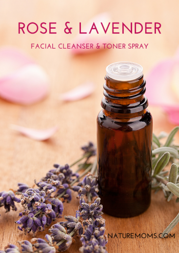 Rose and Lavender Facial Cleanser Toner Spray