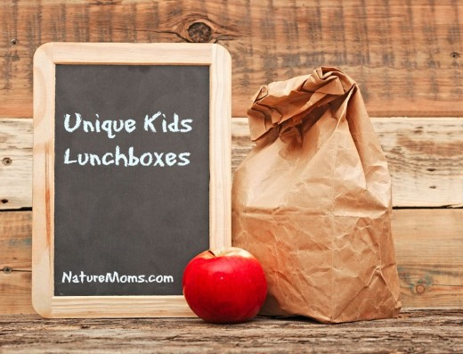 school lunch over blank blackboard