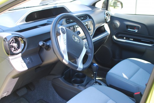 Interior of Prius c