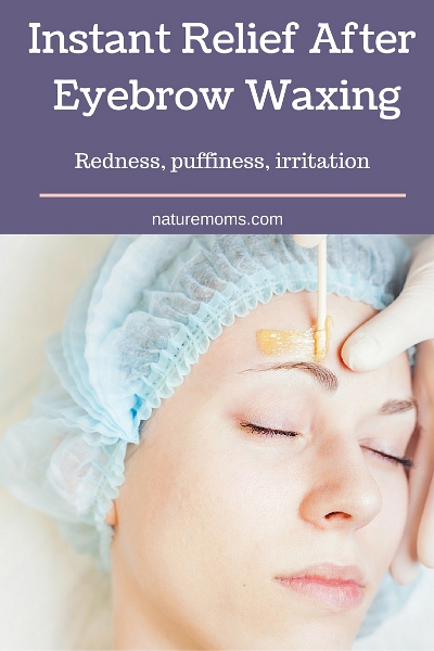 eyebrow waxing relief