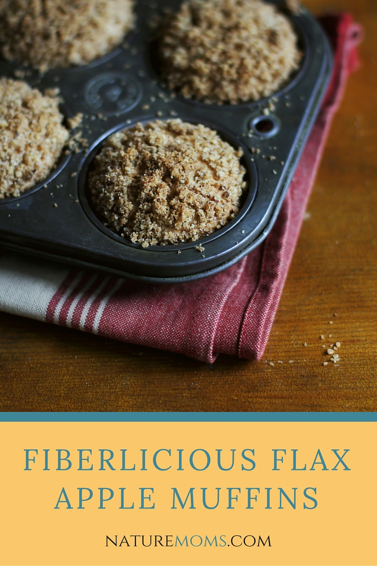 Fiberlicious Flax Apple Muffins