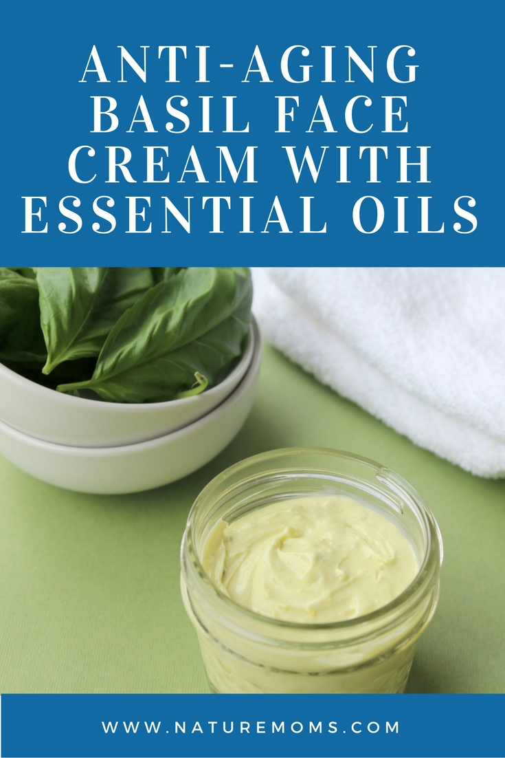 Anti Aging Basil Face Cream with Essential Oils