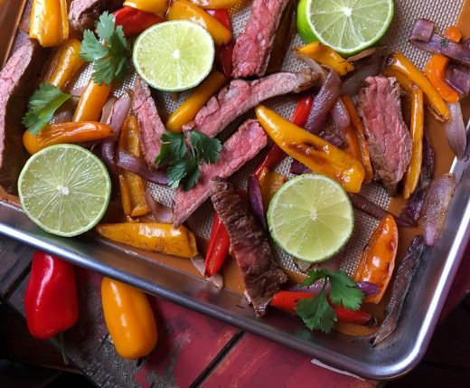 Easy Sheet Pan Beef Fajitas