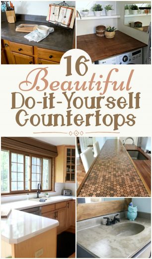 16 Beautiful And Affordable Do It Yourself Countertops