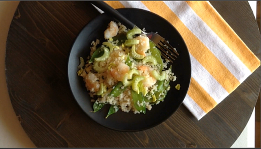 Keto Friendly Cauliflower Rice With Shrimp