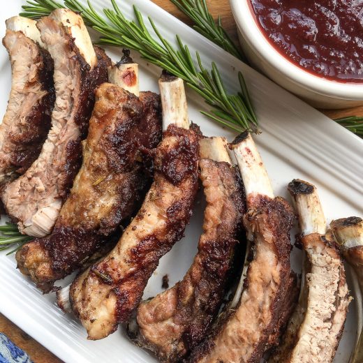 Instant Pot Baby Back Ribs with Dark Cherry BBQ Sauce