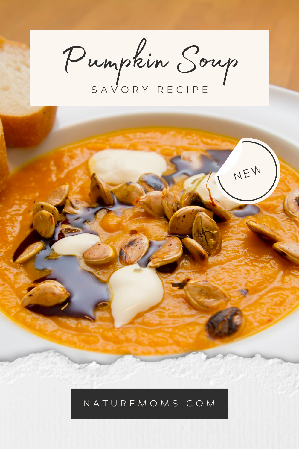 Savory Pumpkin Soup Recipe - Nature Moms